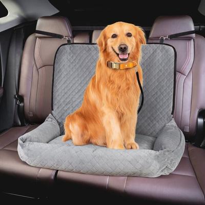 Hunde Autositz für Große und Mittlere Hunde, Waschbar und Abnehmbar Hundesitz Auto mit Image