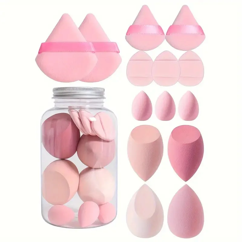 14Pcs Make-Up Schwamm Cosmetic Puff Foundation Schwämme Mixer Schönheit Ei Pulver Puffs Bilden Zubehör Frauen Make-Up-Tools