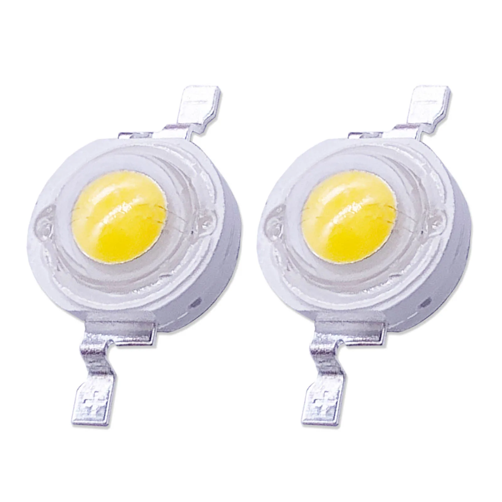1w 3w dc3v 100 stücke viel led kupfer aluminium scheinwerfer 120lm 30mil power flasher led strahler down light led lampe diy