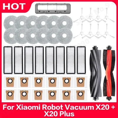 Für Xiaomi Roboter Vakuum X20 + / X20 Plus Staubbeutel Mopp Tuch Zubehör Wichtigsten Seite Pinsel Image