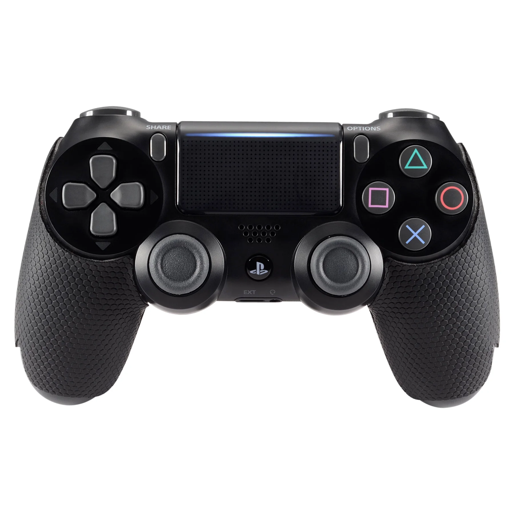 EXtremeRate Anti-Skid Schweiß-Absorbent Controller Griffe für PS4, strukturierte Weichen Gummi Griff Griffe für PS4 Pro Slim-Controller Image