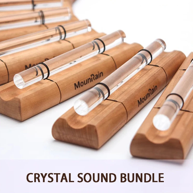 Energy Bar Chime Crystal Sound Bundle Single Bar Yoga Meditation Sound Heilung Sieben Töne Chakren Holzschlaginstrumente Image