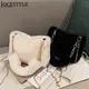 Frauen Kunst pelz Einkaufstasche lässig Plüsch Tasche Handtasche vielseitige flauschige Umhängetasche weiche süße Herbst Winter weibliche Geldbörse