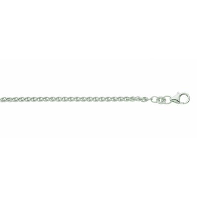 Kette ohne Anhänger ADELIA´S "925 Silber Zopf Halskette Ø 1,7 mm" Gr. 40, silber, Halsketten, Damen, 40, Silber 925 (Sterlingsilber), Silberschmuck für Damen Image