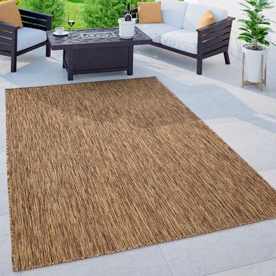 Teppich BRUNO BANANI "Venezia" Gr. 7, braun (coffee), B:240cm H:4mm L:340cm, Kunstfaser, Teppiche, In- und Outdoor geeignet, Sisal-Optik, Wetterfest & UV-beständig Image
