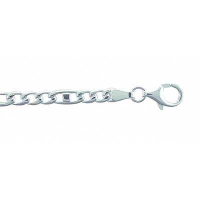 Silberarmband ADELIA´S "Damen 925 Silber Fantasie Armband 21 cm Ø 4 mm", silber, Armbänder, Damen, 21, Silber 925 (Sterlingsilber), Silberschmuck für Damen Image