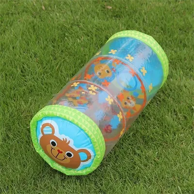 Inflatable Baby Crawling Roller Toy With Rattle And Ball PVC Early Development Infant Crawling Toys