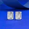 Emerald Cut 3ct Lab Diamond Stud Earring 100% Real 925 Sterling Silver Promise Wedding Earrings for