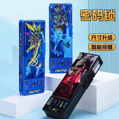 Deformation Stationery Box Password Lock Multi-function Button BoysGirls School Students
