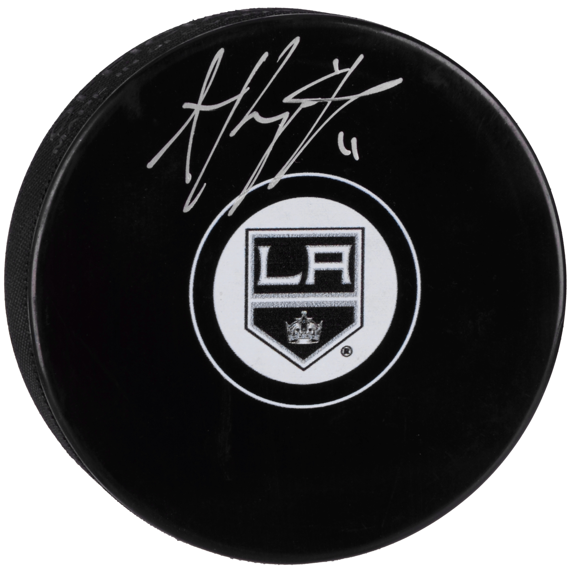 Anze Kopitar Los Angeles Kings 2014 Stanley Cup Champions Autogrammpuck Image