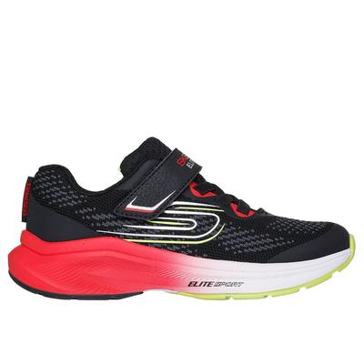 Skechers Boy's Elite Sport Stride - Tempo-Pace Sneaker | Size 13.0 | Black/Red | Textile/Synthetic | Machine Washable