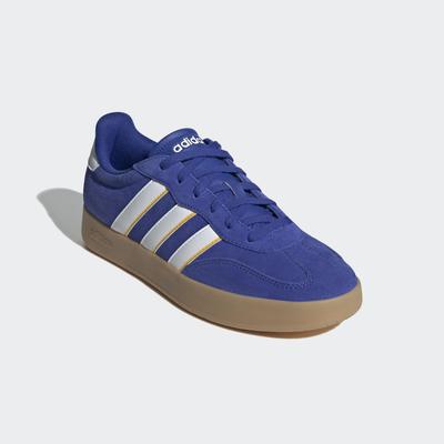 Sneaker ADIDAS SPORTSWEAR "BARREDA", Gr. 42, blau (semi lucid blau, cloud weiß, utility gelb), Leder, Synthetik, sportlich, Schuhe Image