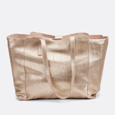 Supple Tote Bag in Iridescent Leather