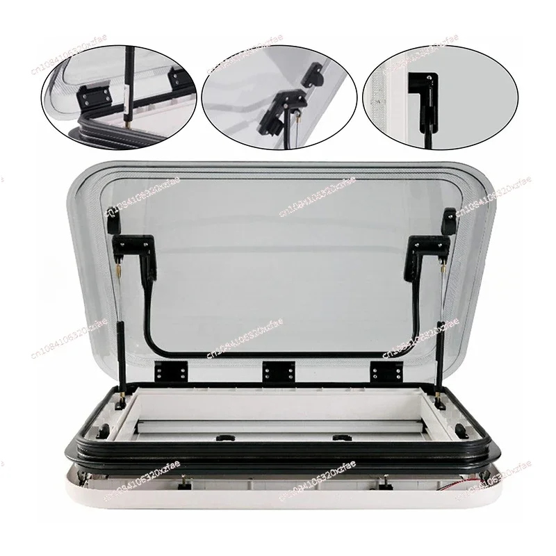 800*500mm Aluminium legierung Wohnmobil Dachfenster Caravan Dach leuchte und RV Dach Dachfenster Image