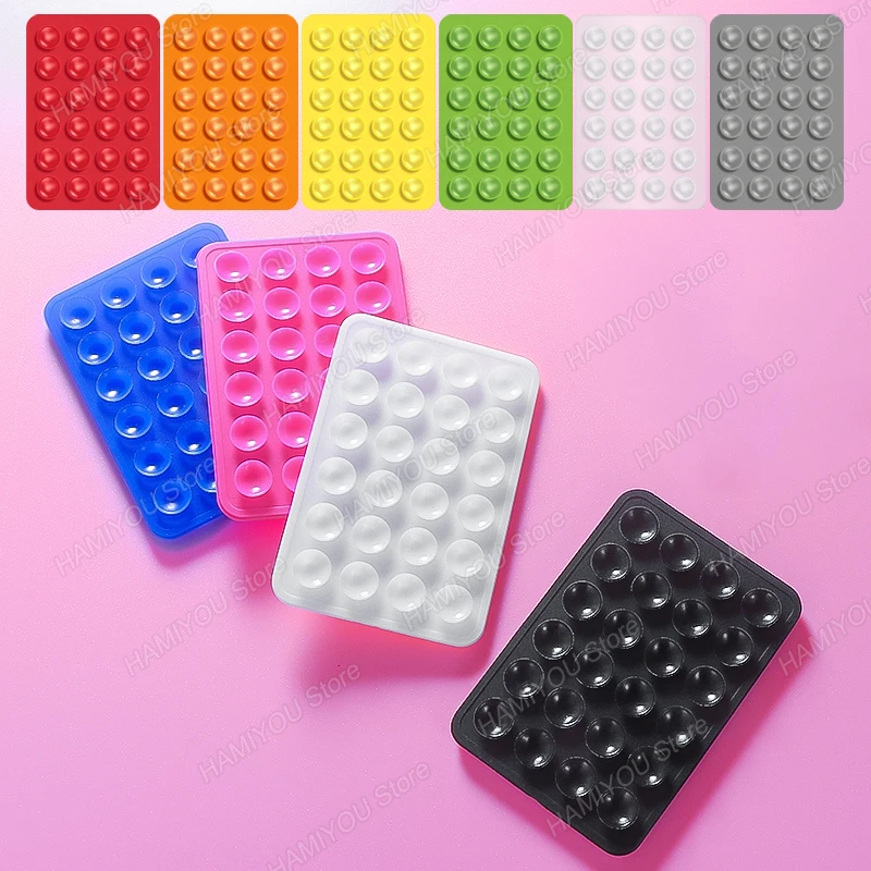 1 pièce Support de téléphone adhésif en silicone Octobuddy, Accessoire de téléphone portable, Support de téléphone à ventouse en caoutchouc