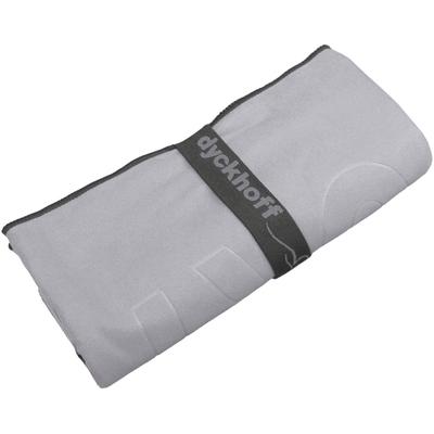 Sporthandtuch DYCKHOFF "Mikrofaser Sporttuch", grau, B:80cm L:180cm, Microfaser, Obermaterial: 90% Polyester, 10% Polyamid, Handtücher (Packung), auch als 2er Set erhätlich Image