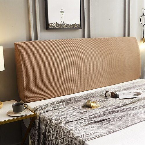 Verdickte gesteppte Kopfteilabdeckung dehnbare All-Inclusive Kopfteil-Schutzhülle Bettkopfabdeckung staubdichtes Schutzhull für Betten in voller Größe Image