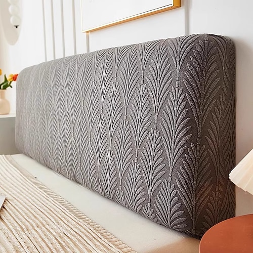 Dehnbare Bettkopfteilabdeckung Schutzhülle einfarbige staubdichte Bettkopfabdeckung Image