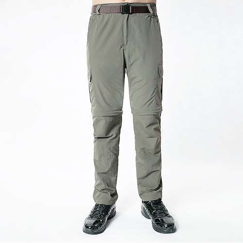 Herren Cargohosen Abzippbare Hosen Wanderhosen Taktische Hosen Militär Frühling Herbst Außen Normale Passform Schnelltrocknend Atmungsaktiv Hosen Schwarz Armeegrün Jagd Klettern Camping / Wandern Image