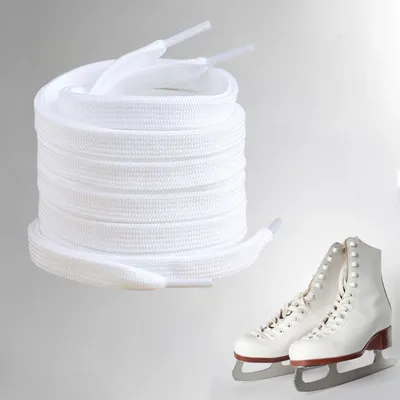 1 Pair Hockey Skate Laces Solid Figure Skating Laces Portable Roller Skates Outdoor Winter Sports