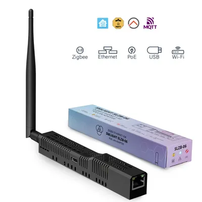 SMLIGHT SLZB-06/M/P7 3.0 Zigbee to Ethernet,USB,and WiFi gateway coordinator with PoE,works with