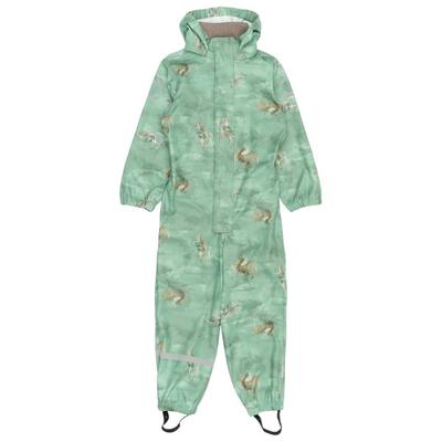 Mikk-Line - Kid's PU Rain Suit AOP Recycled - Overall Gr 80 grün/türkis