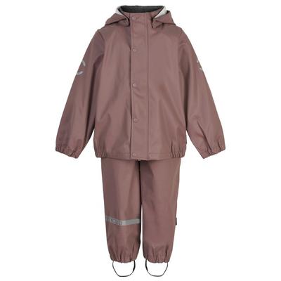 Mikk-Line - Kid's PU Rain w. Suspension Recycled - Regenset Gr 80 braun