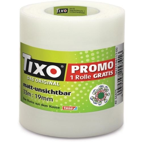 TIXO Klebeband N/A Transparent 19 mm (B) x 33 m (L) Acryl 3 Stück Image
