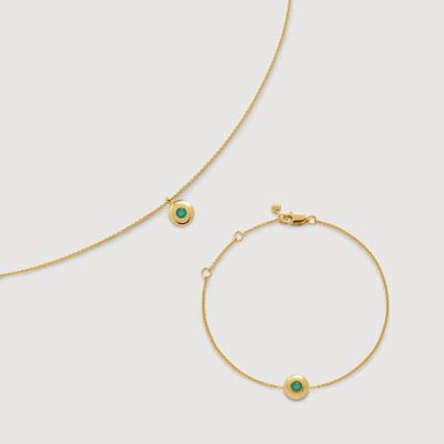 May Birthstone Chain Bracelet & Necklace Set