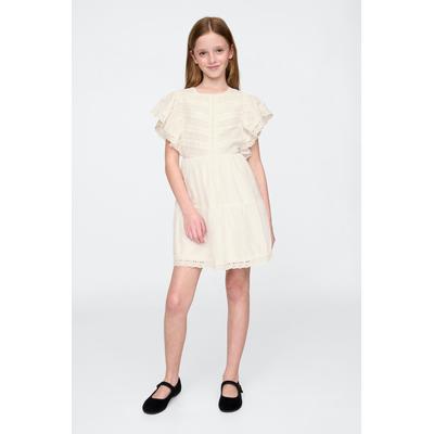 Gap Girls White Lace Tiered Ruffle Dress (4-13yrs) - White