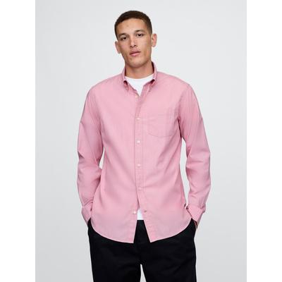 Gap Pink Long Sleeve Poplin Classic Shirt