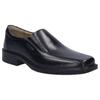 Slipper JOSEF SEIBEL "Elliot 02", Herren, Gr. 41, schwarz, Leder, elegant, Schuhe, Anzugschuh, Schlupfschuh, Businessschuh mit praktischem Gummizug
