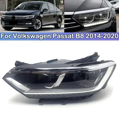 DECHO with LED For Volkswagen Passat B8 2014-2020 Front bumper headlight headlamp head light head lamp