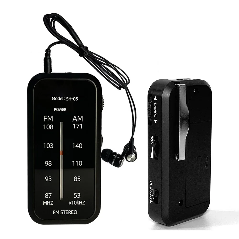 FM/AM Dualband-Notfallradioempfänger mit Lautsprecher, Hi-Fi-Radio, 3,5-mm-Kopfhöreranschluss, 2AA-Batteriebetrieben, für Camping im Freien Image