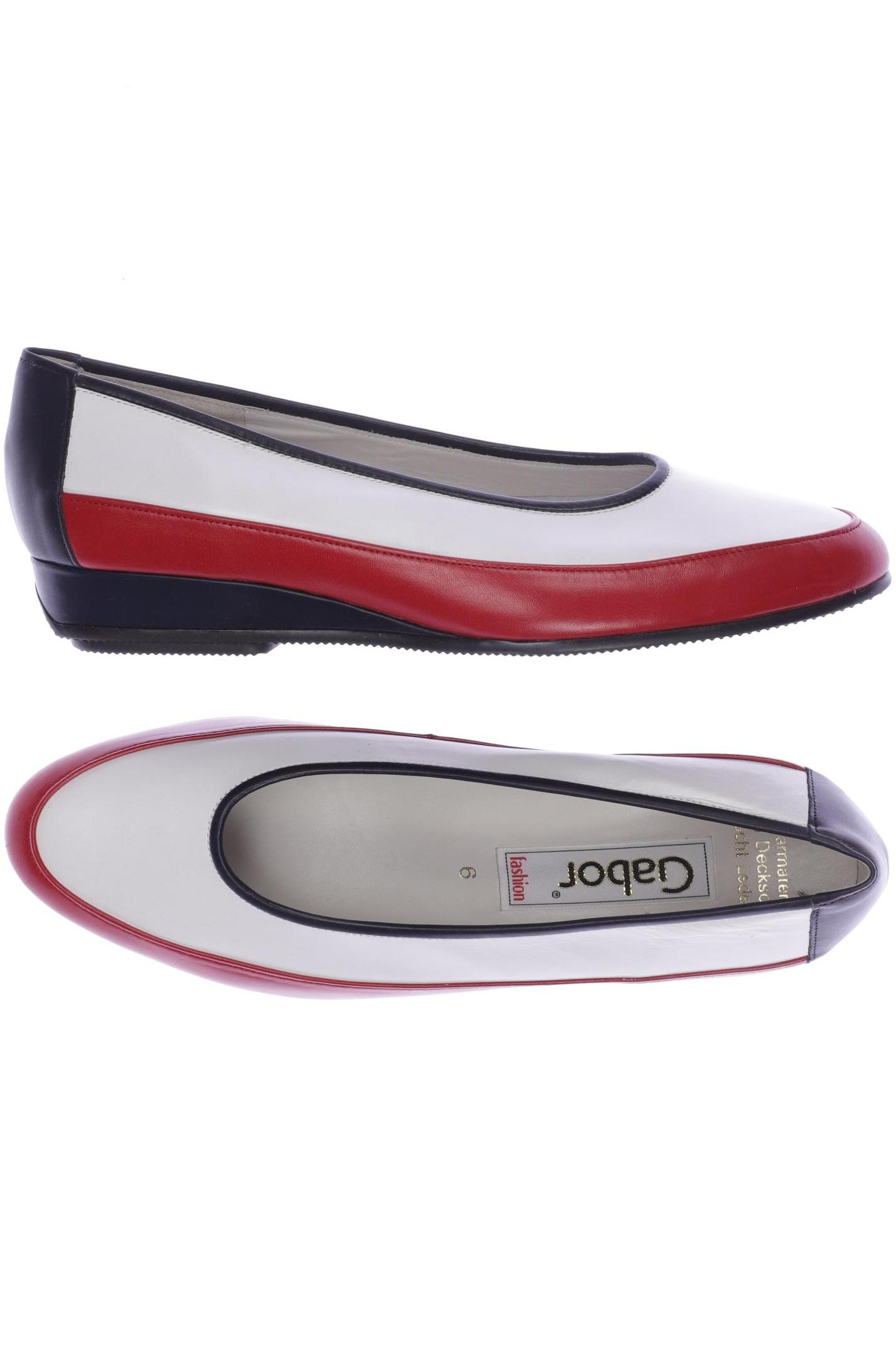 Gabor Damen Ballerinas, Gr. 6, rot, Leder Image