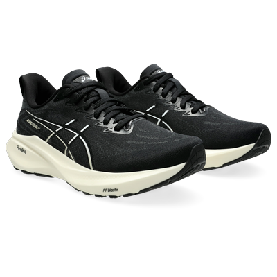 Laufschuh ASICS "GT-2000 13 NAGINO", Gr. 40,5, schwarz-weiß (schwarz, weiß), Textil, Synthetik, sportlich, Schuhe, für m