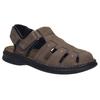 Sandale JOSEF SEIBEL "Max 92", Herren, Gr. 43, orange (brasil), Leder, klassisch, Schuhe, Bäckersandale, Komfortschuh, Klettschuh in weiter Form