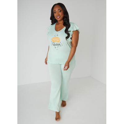 Plus Size Cozy Couture Nap Queen Pajamas Set