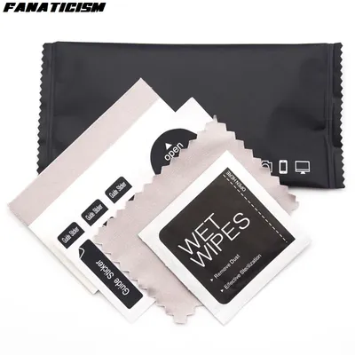 LCD Hydrogel Film Scraper Card Dust Removal Paper, Dry and Wet Cleaning Wipes, Alcohol Package Set