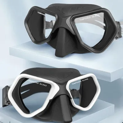 Professional Low Volume Diving Mirror Free Diving Deep Diving Waterproof And Anti Fog Silicone Mask