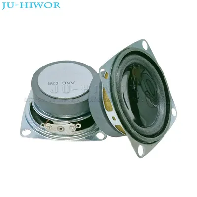 8Ohm 3W 53MM 52mm 2inch Square Loudspeaker 40mm External Magnetic Speaker Foam Black Edge Pot Bottom