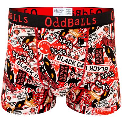 Sunderland Oddballs Mash Up Boxershorts – Rot – Herren Image