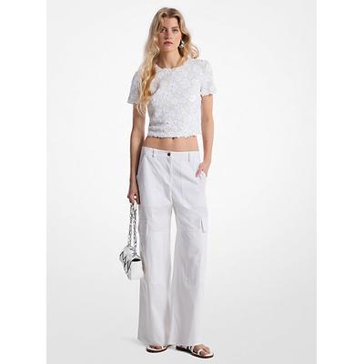 Michael Kors Cotton Cargo Pants White 0