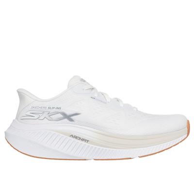 Skechers Men's Slip-ins: GO WALK Max Cushioning Arch Fit - Jesper Sneaker | Size 14.0 | White | Textile/Synthetic | Vegan | Machine Washable