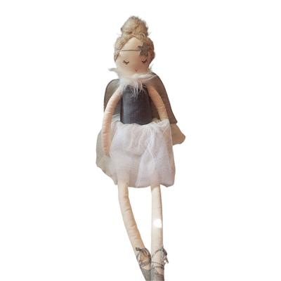 Anthropologie Toys | Anthropologie Starry Ava Angel Ballerina Plush Doll Silver Wings Tutu 23" 2020 | Color: Cream/Silver | Size: 23"