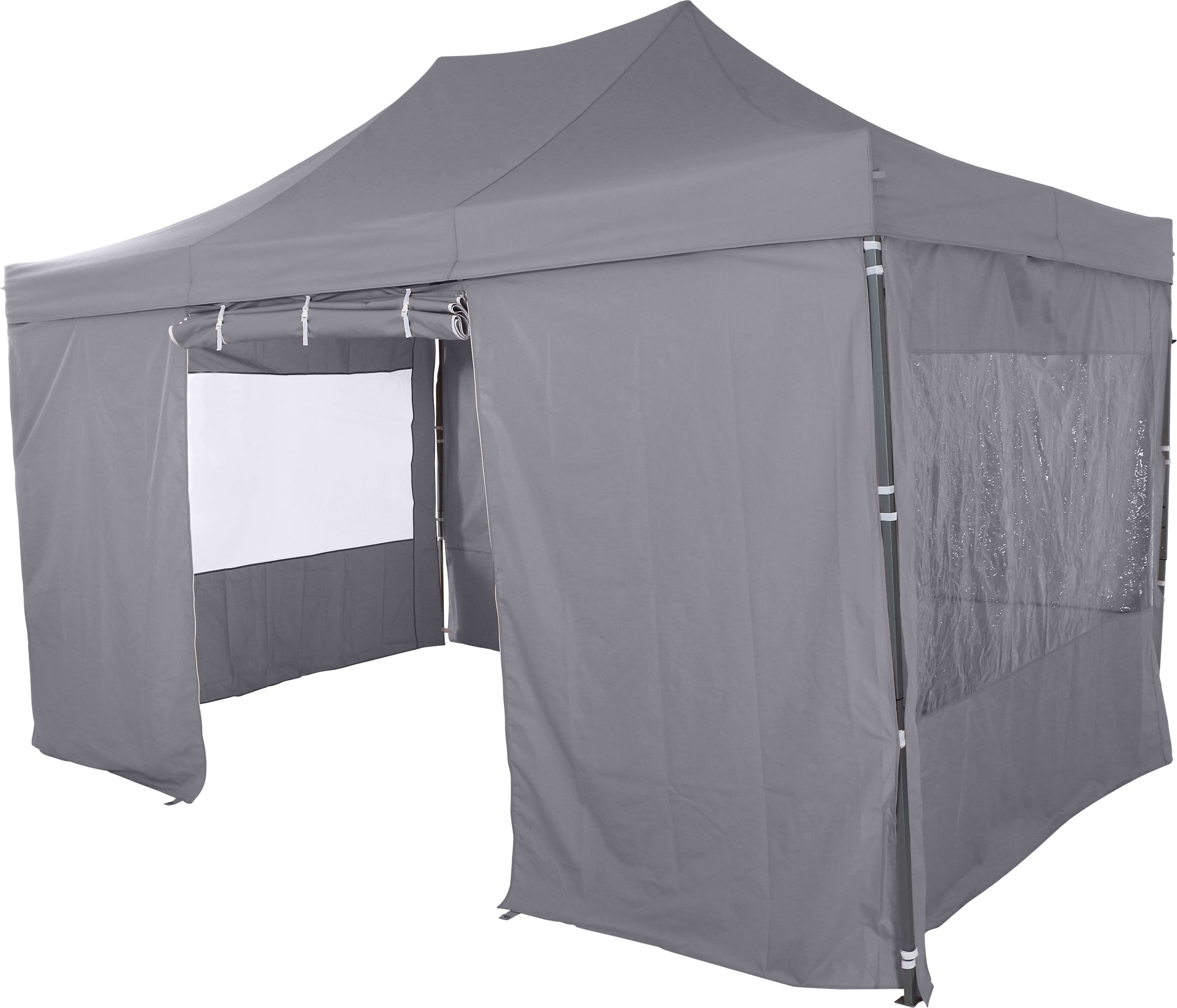 Faltpavillon SIENA GARDEN "Allrounder", grau, B/H/T: 450cm x 300cm, Pavillons, 300x450 cm Image