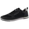 Sneaker TOM TAILOR, Herren, Gr. 43, schwarz, Textil, Lederimitat, sportlich, Schuhe, Freizeitschuh, Halbschuh, Schnürschuh mit Kontrast-Rahmennaht