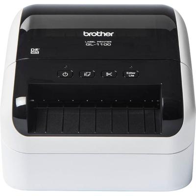 BROTHER Beschriftungsgerät "P-Touch QL-1100c", schwarz-weiß (weiß, schwarz), B/H/L: 17cm x 15,1cm x 22,2cm, Beschriftung