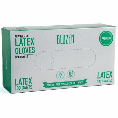 Remcoda Powder-Free Latex Gloves, 4 mil Thickness, Medium Size, 100/Box (RMLLAT101M)