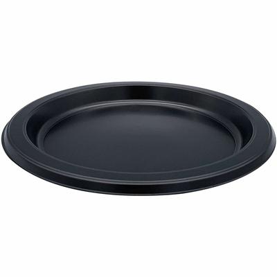 Genuine Joe Disposable Plastic Plate, Black, 125/Pack, 8/Carton (GJO10332CT)